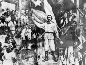 El 10 de octubre de 1868, en el ingenio conocido como La Demajagua, el abogado patriota Carlos Manuel de Céspedes (1819-1874) liberó a sus esclavos y declaró la lucha por la independencia de Cuba. Esta es La Demajagua nueva. 